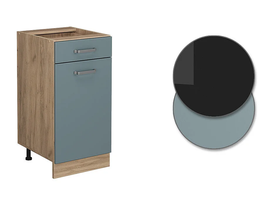 Meuble cuisine bleu-gris 40x60x81.6 r-line