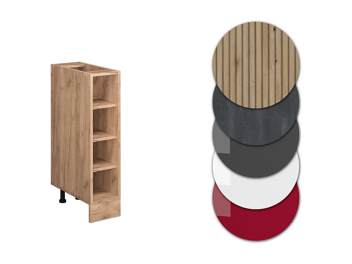 Scaffale da cucina quercia dorata 20x60x81.6 r-line