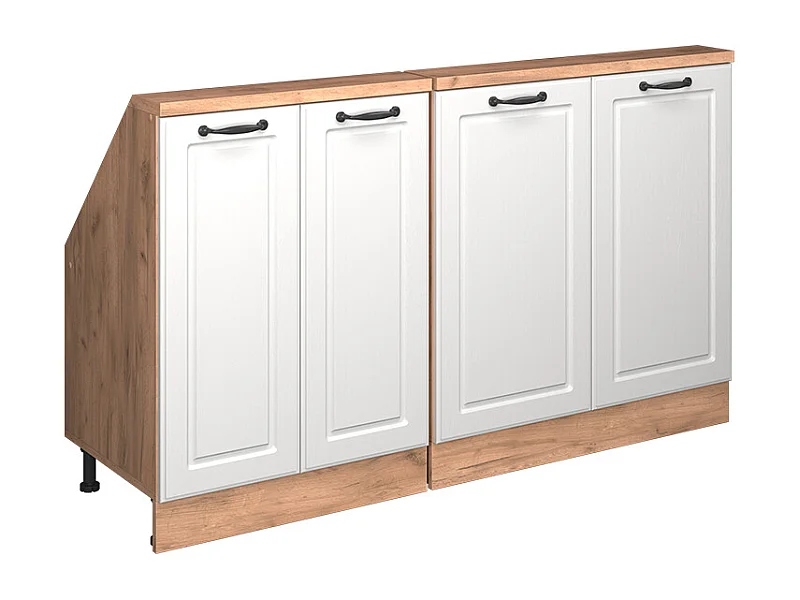 Meuble sous pente blanc campagne 140x46x81.6 r-line