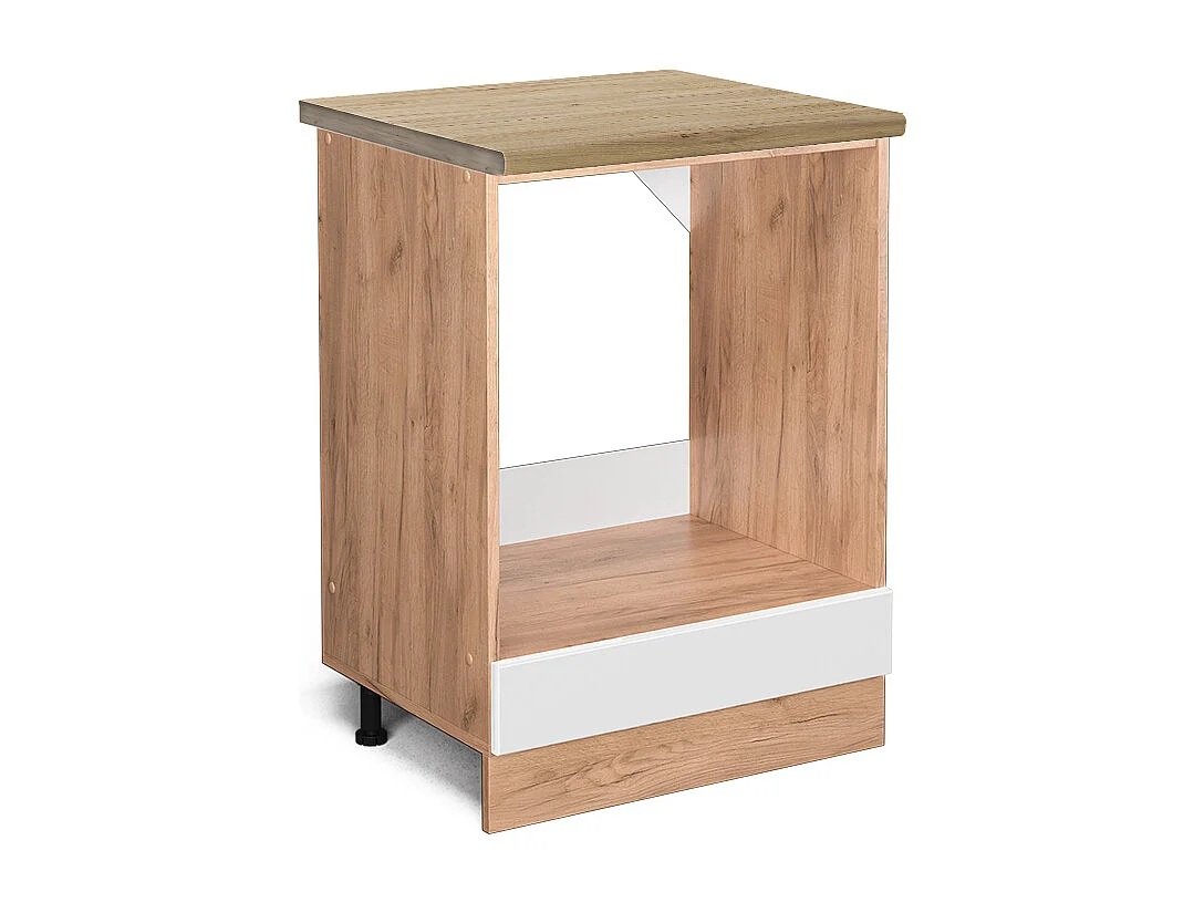 Meuble pour four blanc haute brillance 60x60x81.6 r-line