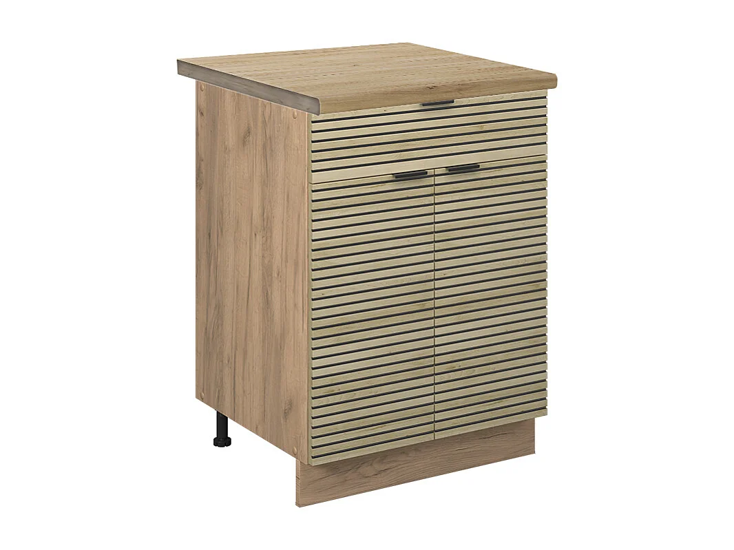 Küchenunterschrank eiche paneel 60x60x82 fame-line