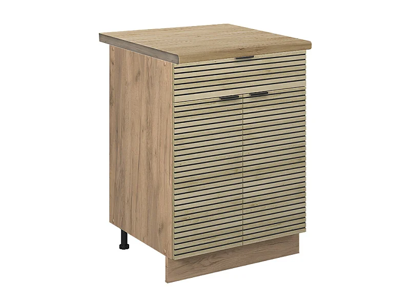 Meuble cuisine panneau en chêne 60x60x82 fame-line