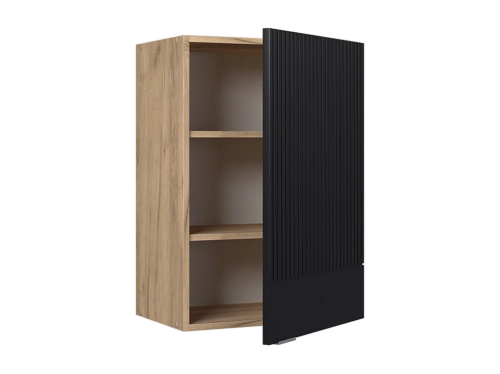 Pensile da cucina nero a righe 50x34.1x72 fame-line