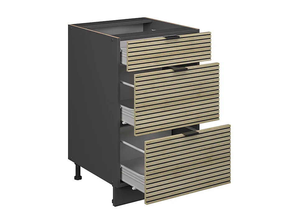 Keukenonderkast eiken paneel 50x51.6x82 fame-line