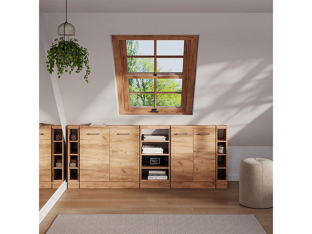 Küchenschrank für Dachschrägen goldkraft eiche 15x46x81.6 r-line