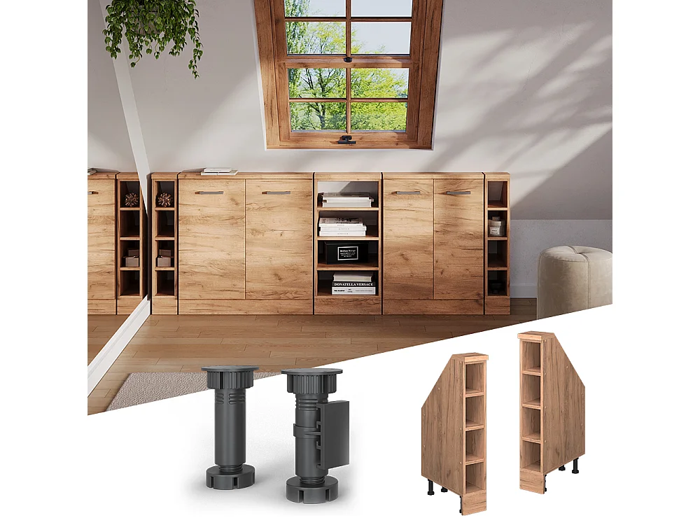 Meuble sous pente chêne de force doré 15x46x81.6 r-line