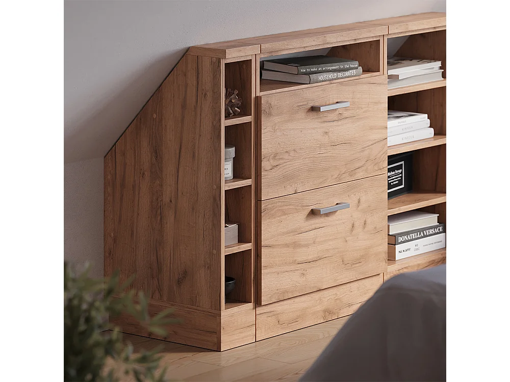 Meuble sous pente chêne de force doré 15x46x81.6 r-line