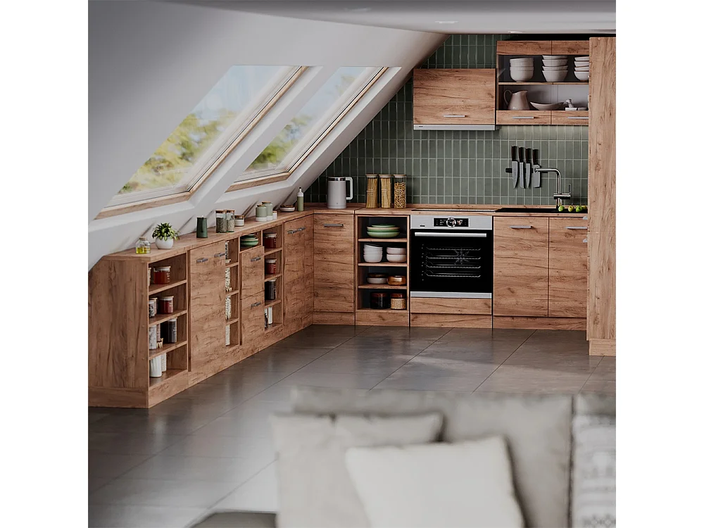 Meuble sous pente chêne de force doré 15x46x81.6 r-line