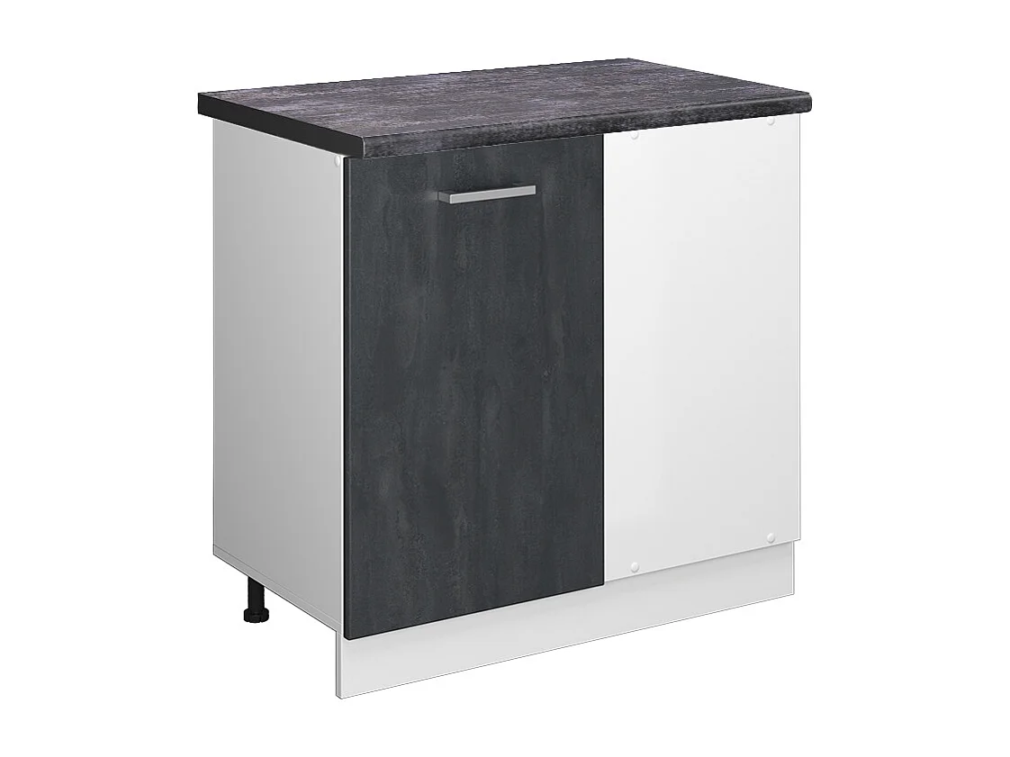 Meuble dangle béton noir 86x60x81.6 r-line