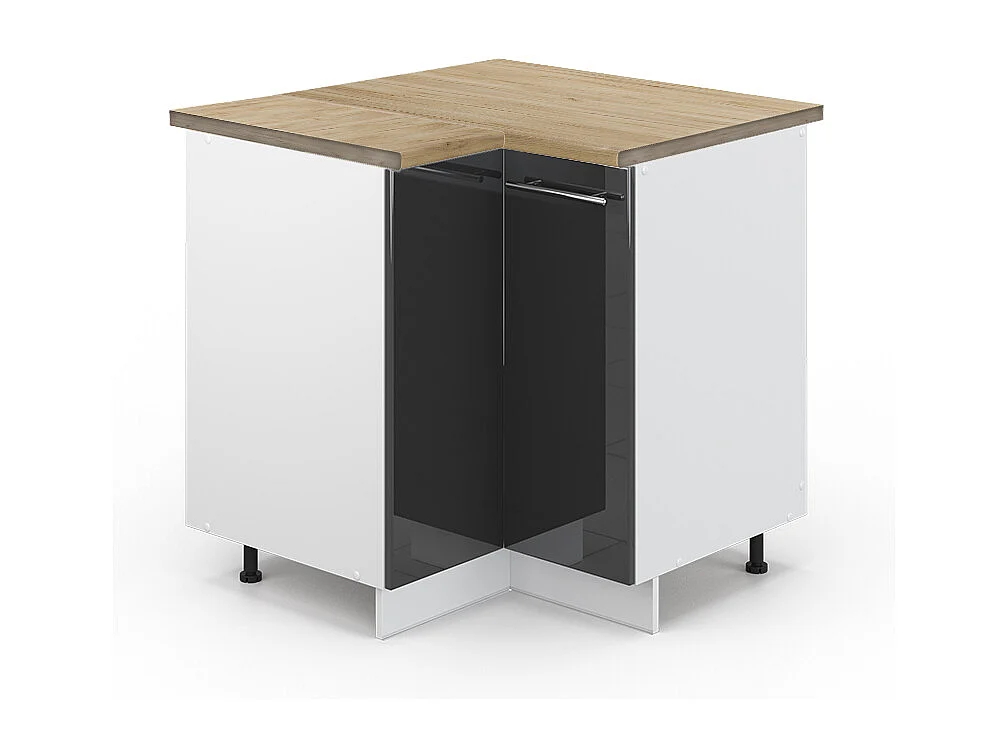 Meuble dangle anthracite haute brillance 80.5x60x82 fame-line