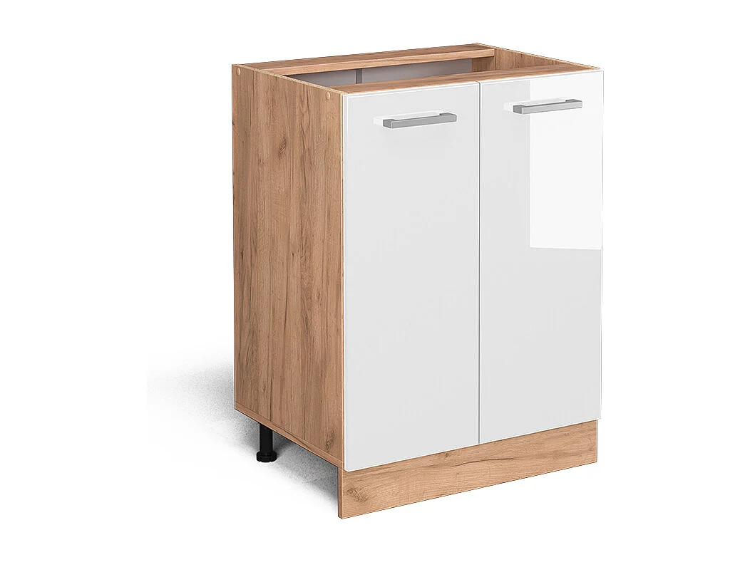 Mueble bajo de cocina blanco alto brillo 60x46x81.6 r-line