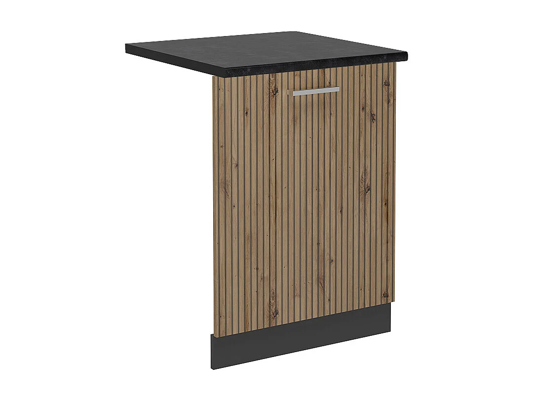 Façade de lave-vaisselle chêne artisan 60x1.6x81.8 r-line