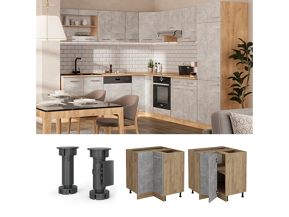 Meuble dangle béton 75.6x60x81.6 r-line