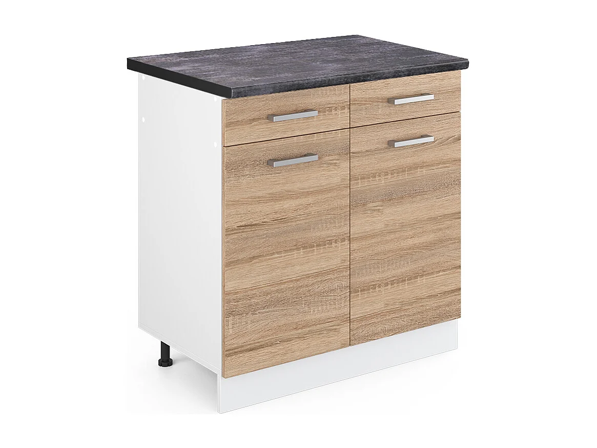 Meuble cuisine sonoma 80x60x81.6 r-line