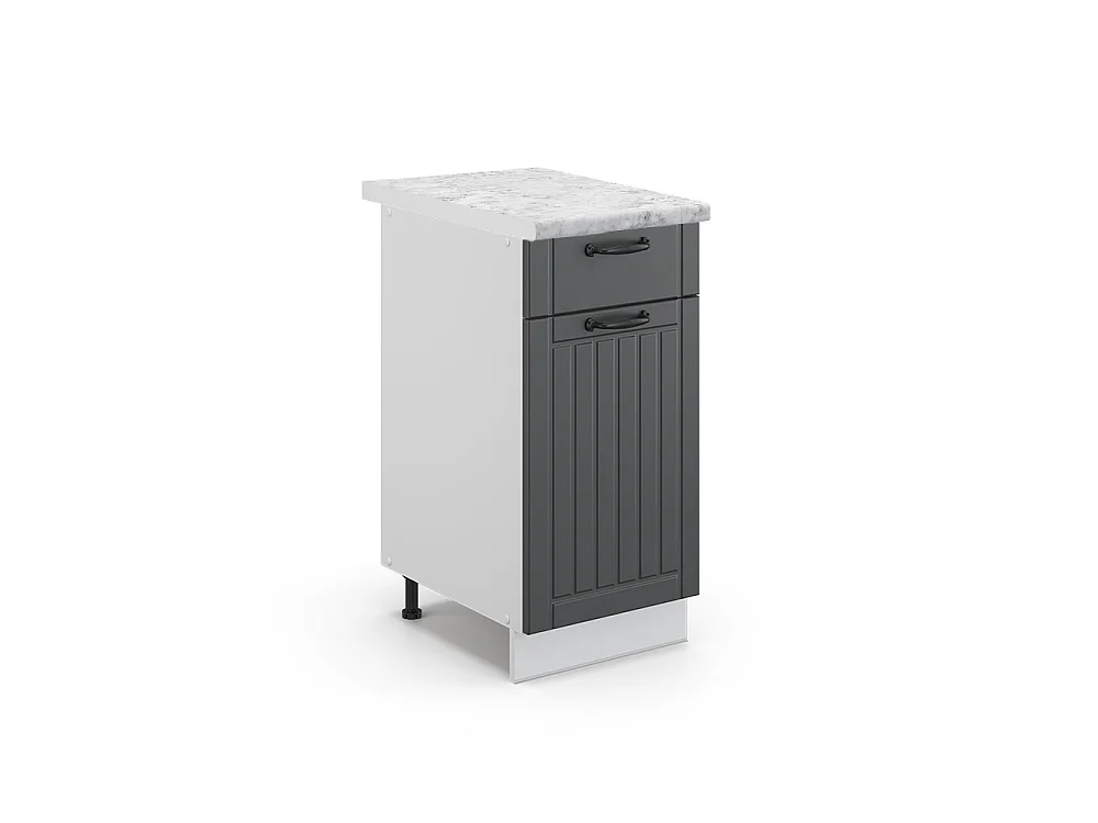 Meuble cuisine anthracite campagne 40x60x82 fame-line