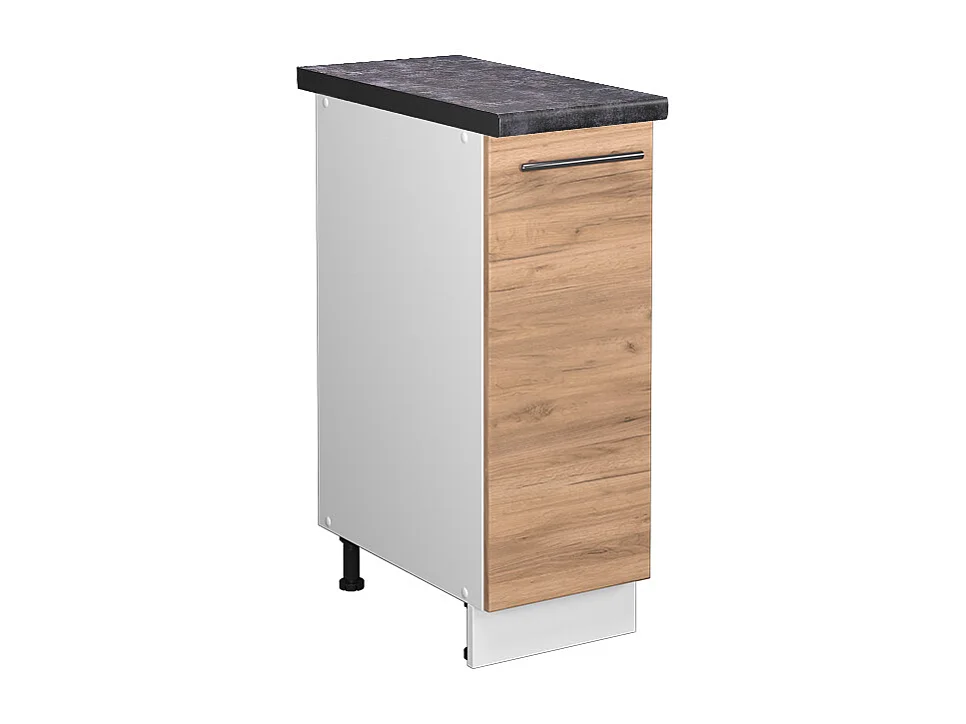 Meuble de cuisine chêne de force doré 30x60x82 fame-line