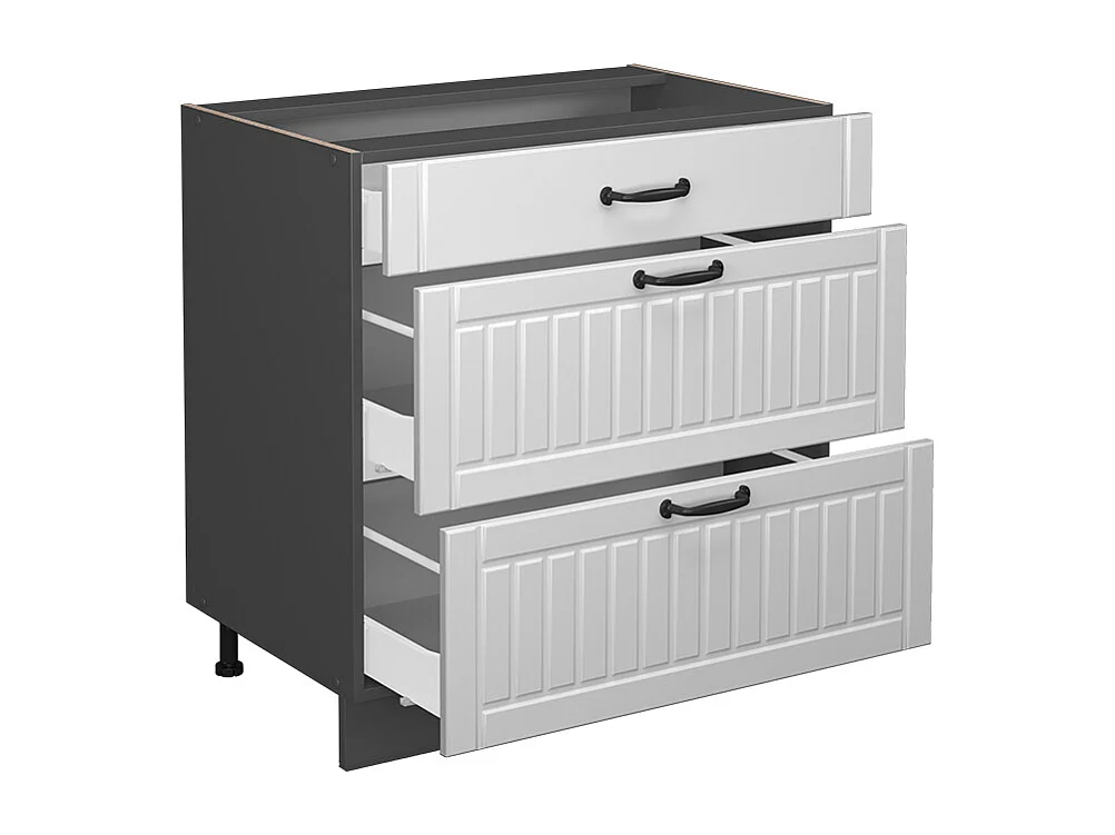 Meuble cuisine blanc campagne 80x60x82 fame-line