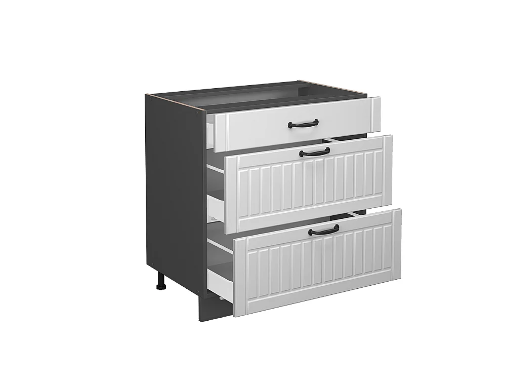 Meuble cuisine blanc campagne 80x60x82 fame-line