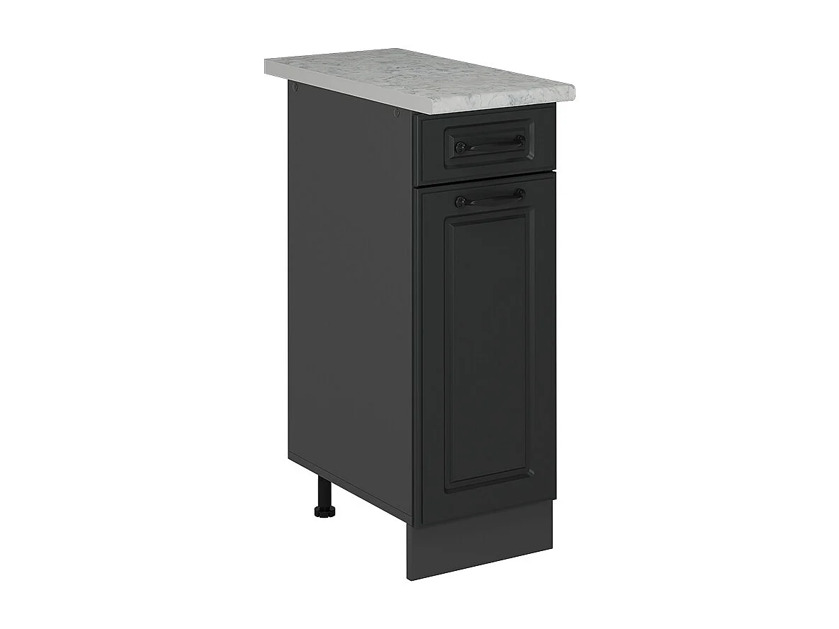 Meuble cuisine anthracite campagne 30x60x81.6 r-line