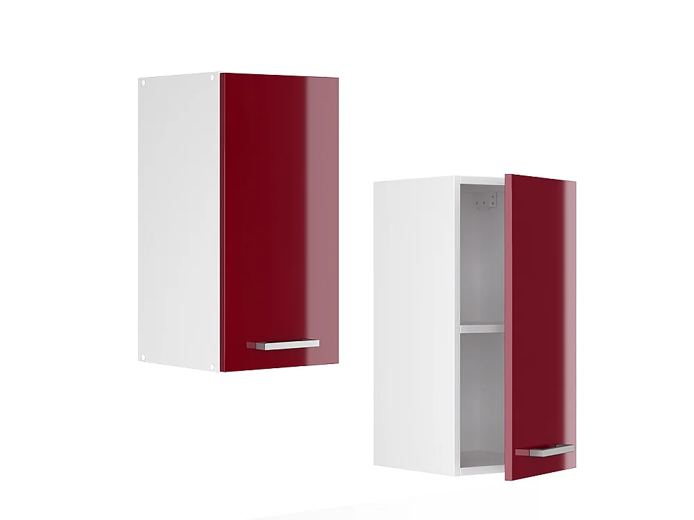 Armário de parede vermelho alto brilho 30x31x60 r-line