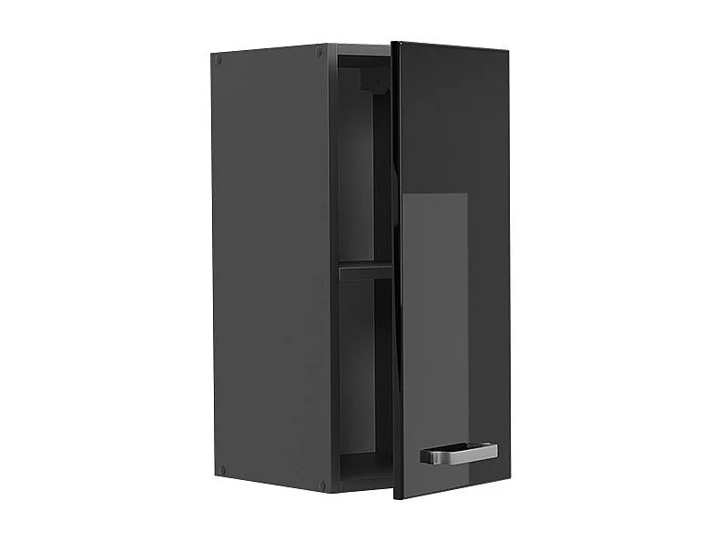Armario colgante negro brillo intenso 30x31x60 r-line