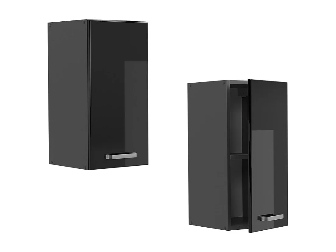Armario colgante negro brillo intenso 30x31x60 r-line