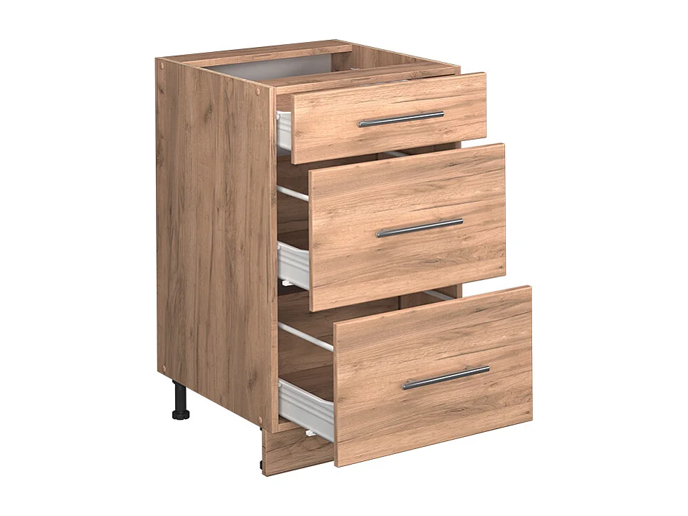 Meuble cuisine chêne de force doré 50x60x82 fame-line