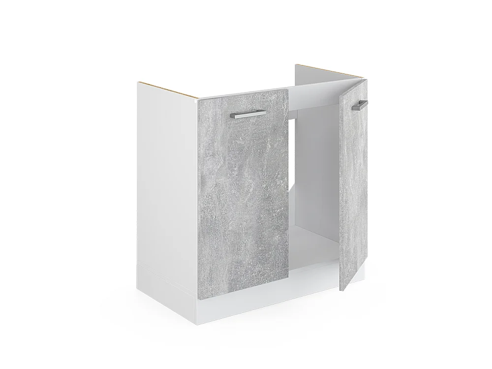 Meuble bas sous-évier béton 80x60x81.6 r-line