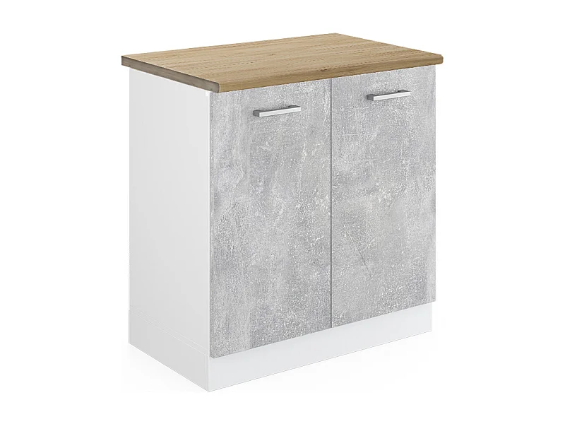 Mobile lavello cucina calcestruzzo 80x60x81.6 r-line