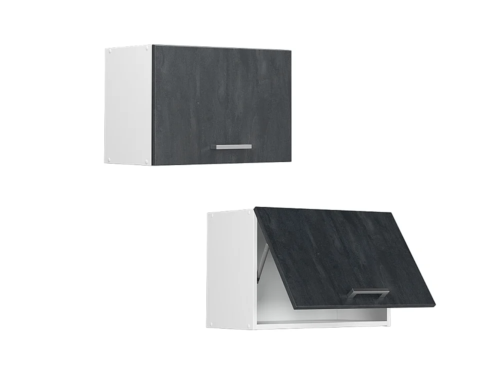 Elément haut de cuisine béton noir 60x31x40 r-line