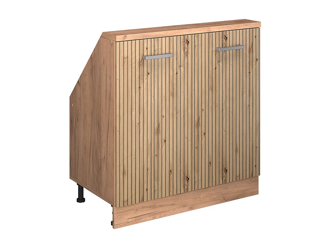 Armario de cocina para techo inclinado roble artesanal 80x46x81.6 r-line