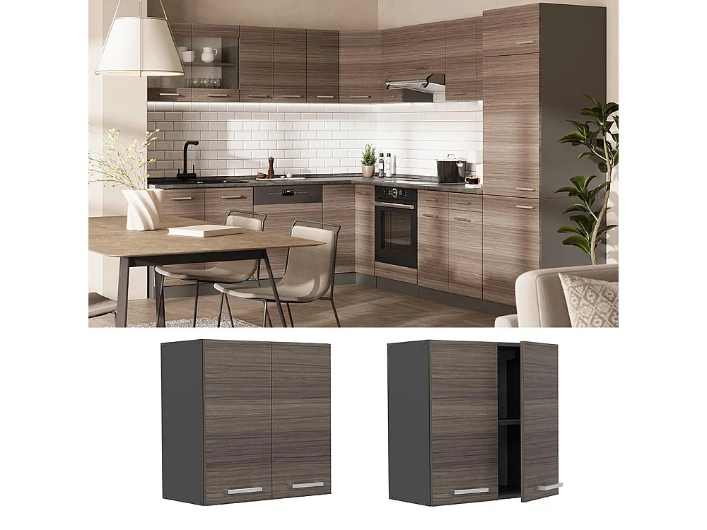 Wall cabinet noble gray 60x31x60 r-line