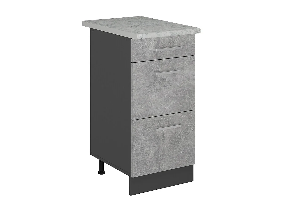 Mueble bajo de cocina hormigón 40x60x81.6 r-line