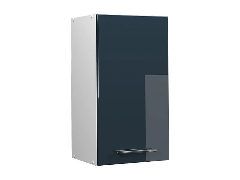 Armario colgante azul oscuro alto brillo 40x34.1x72 fame-line