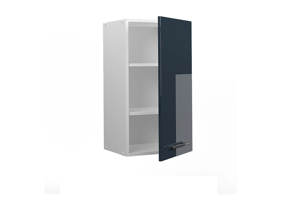 Armario colgante azul oscuro alto brillo 40x34.1x72 fame-line