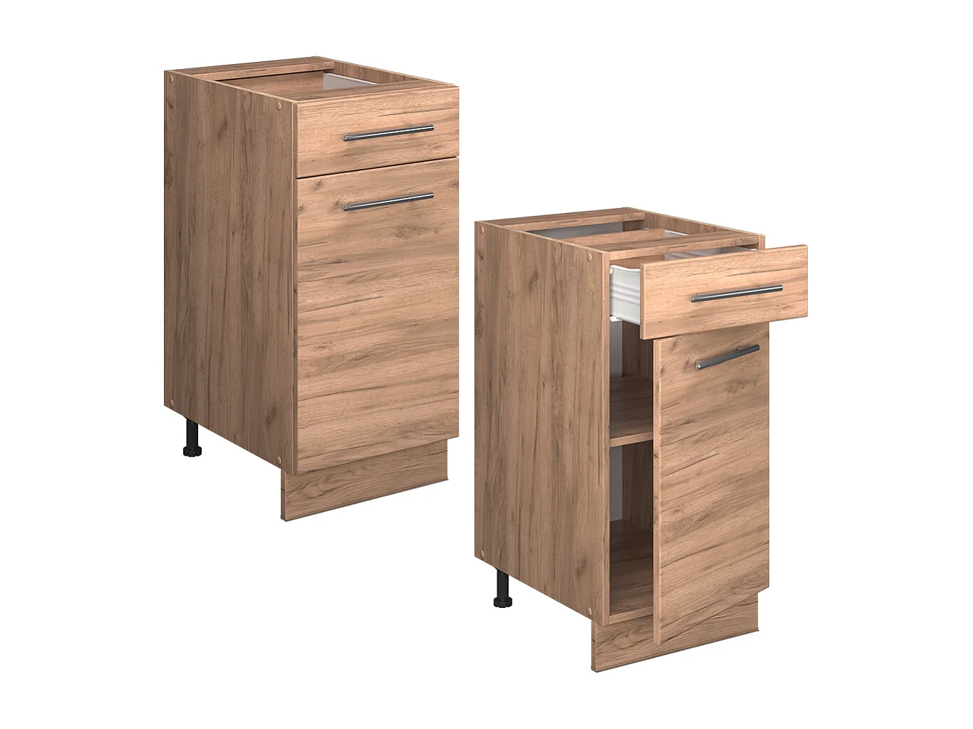 Meuble cuisine chêne de force doré 40x51.6x82 fame-line