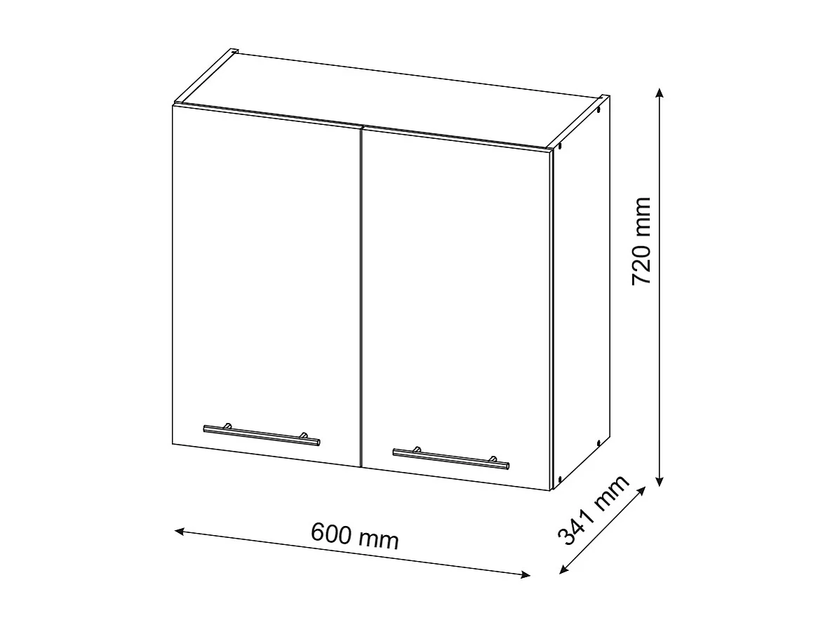 Hängeschrank bordeaux hochglanz 60x34.1x72 fame-line