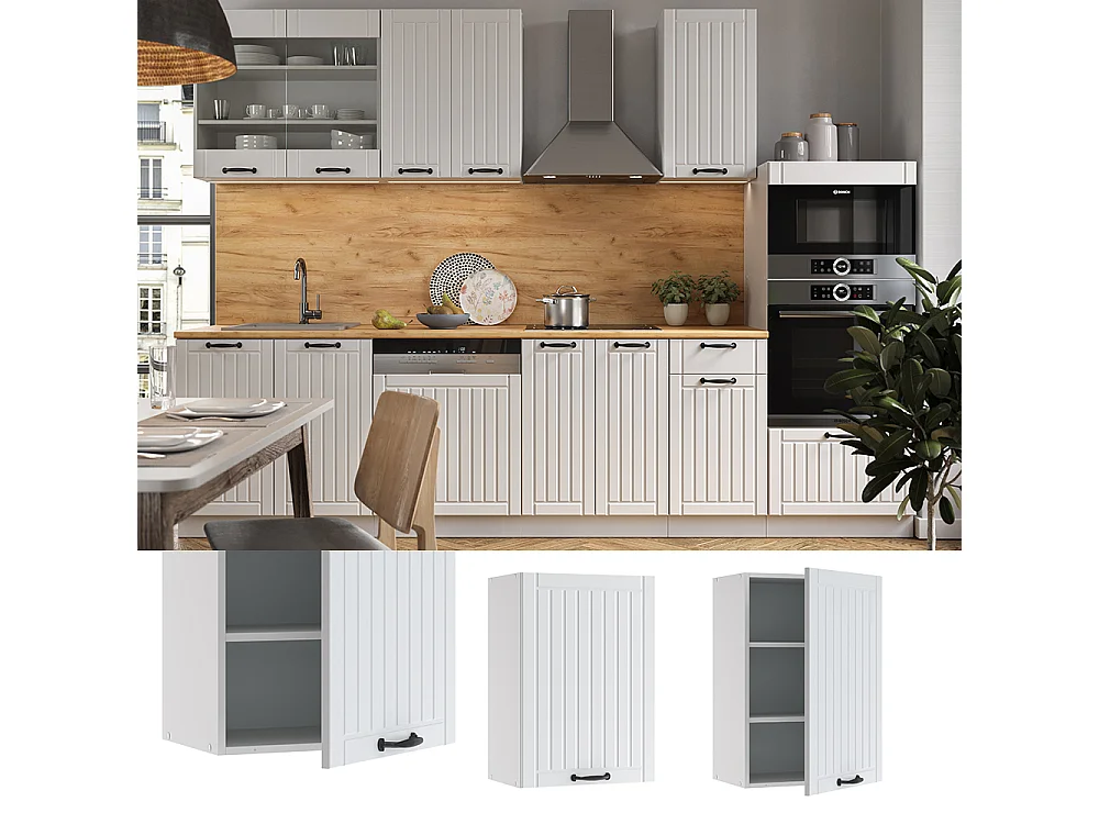 Pensile da cucina bianco casa di campagna 50x34.1x72 fame-line