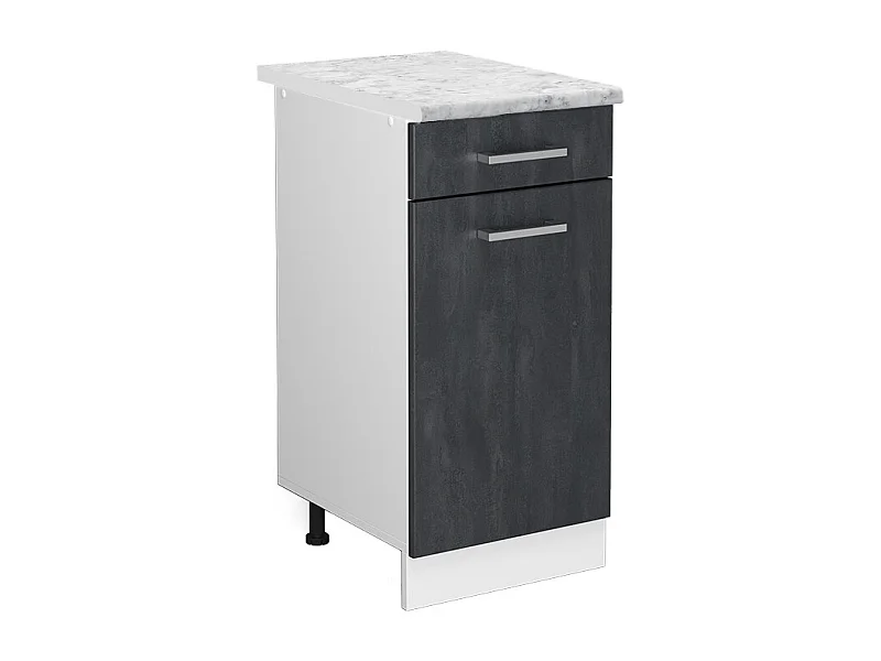 Meuble cuisine béton noir 40x60x81.6 r-line