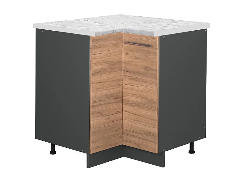 Armario de esquina roble dorado 80.5x60x82 fame-line