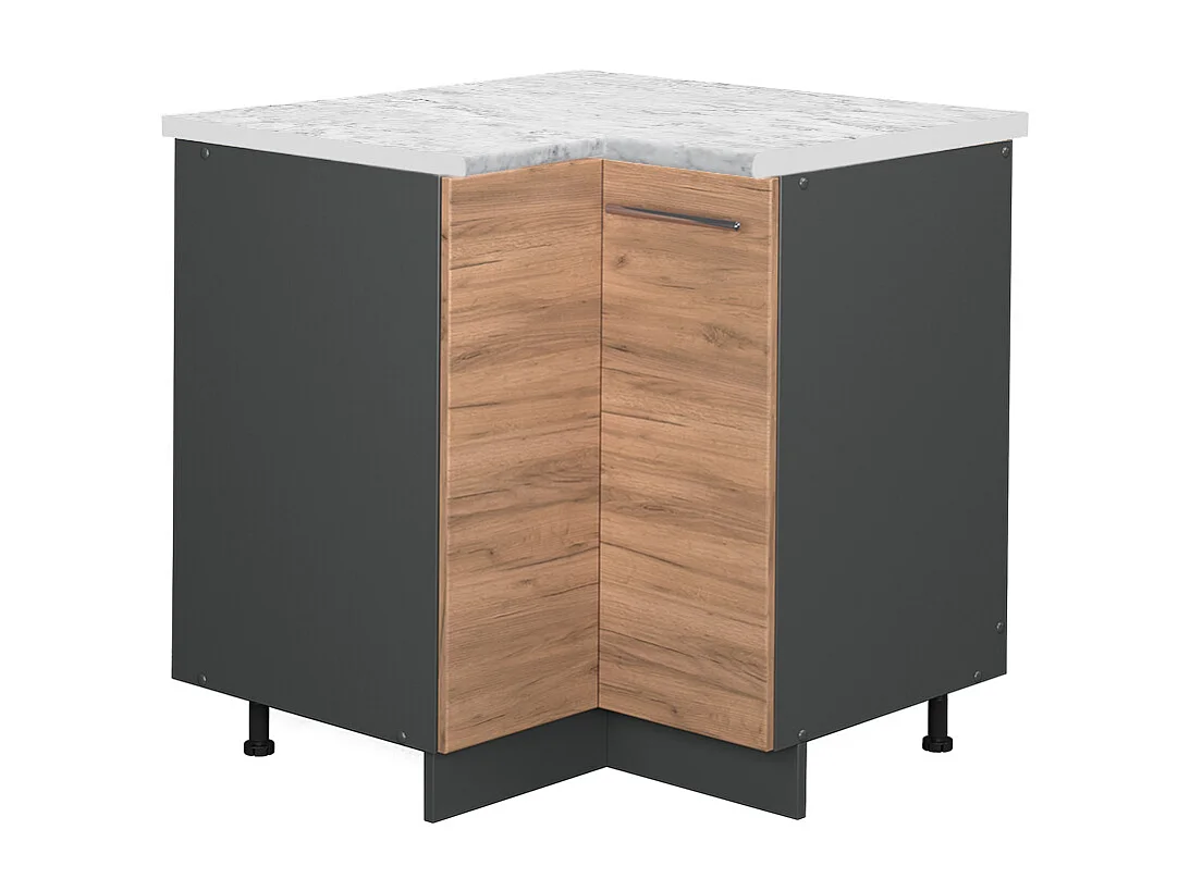 Meuble dangle chêne de force doré 80.5x60x82 fame-line