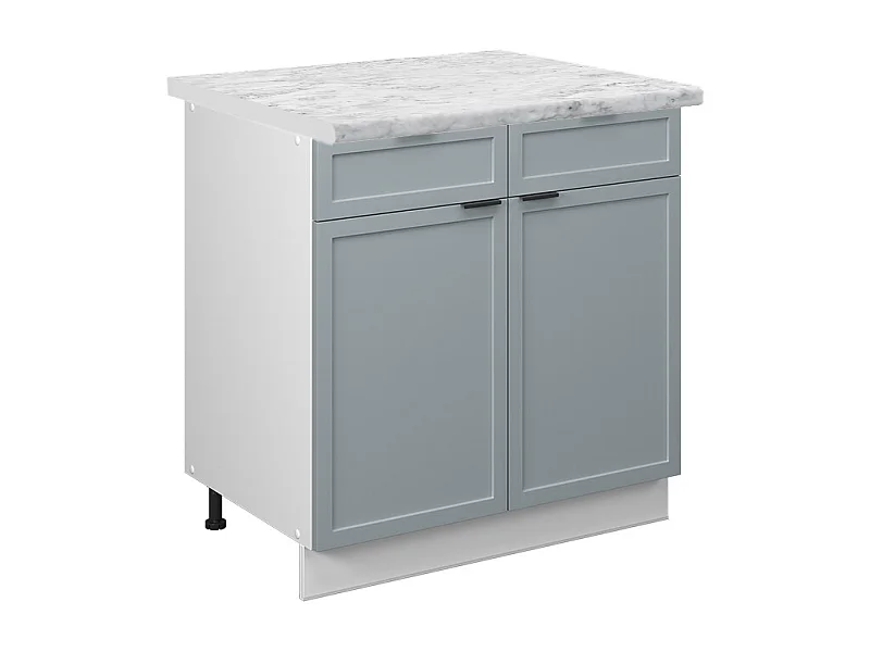 Szafka dolna do kuchni jasnoniebiesko-szary 80x60x82 fame-line