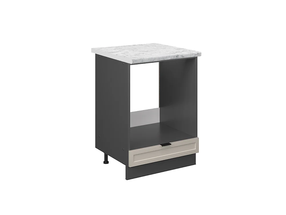 Meuble pour four grisbeige 60x60x82 fame-line