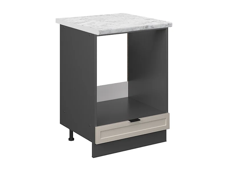 Meuble pour four grisbeige 60x60x82 fame-line