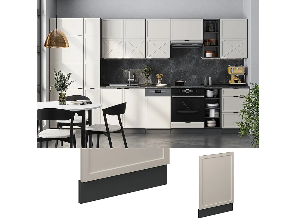 Panel frontal grisbeige 45x1.6x67.4 fame-line