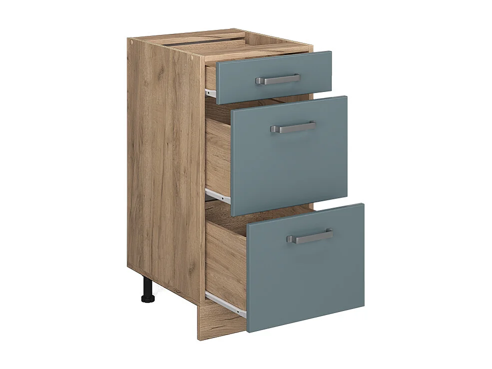 Mueble bajo de cocina gris azulado 40x46x81.6 r-line