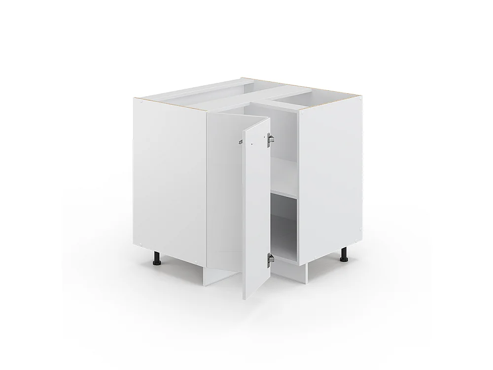 Hoekkast wit hoogglans 80.5x60x82 fame-line