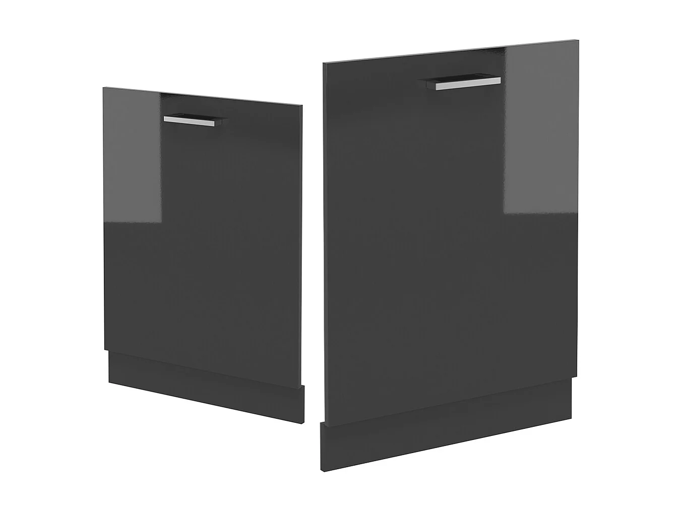 Panel frontal del lavavajillas antracita alto brillo 60x1.6x81.8 r-line