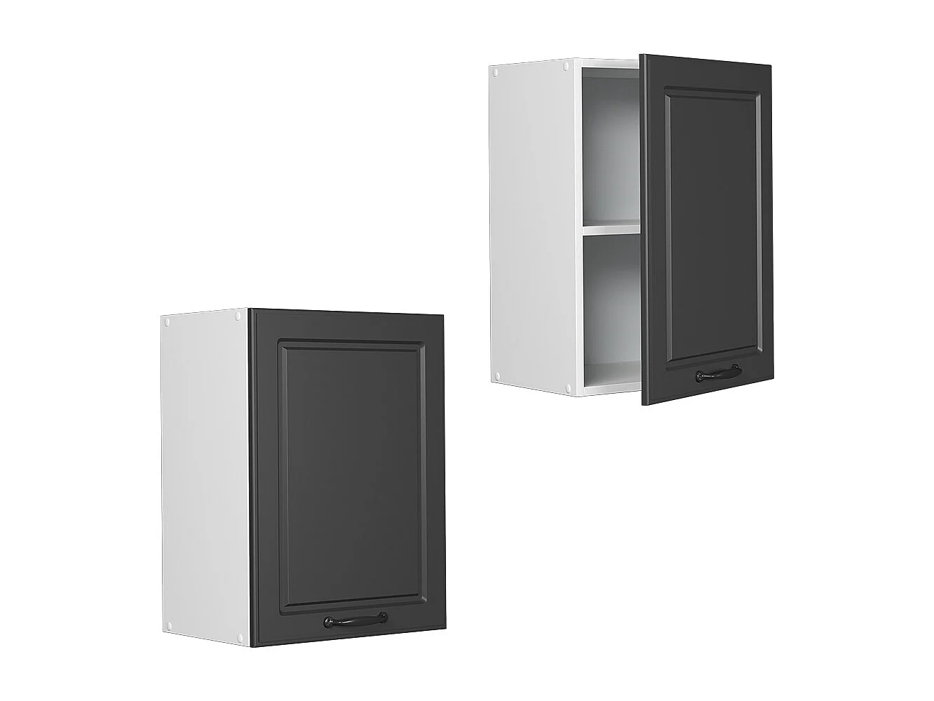 Elément haut de cuisine anthracite campagne 45x31x60 r-line