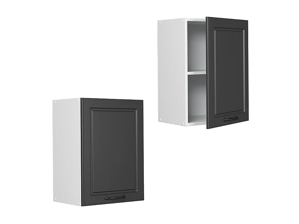 Elément haut de cuisine anthracite campagne 45x31x60 r-line